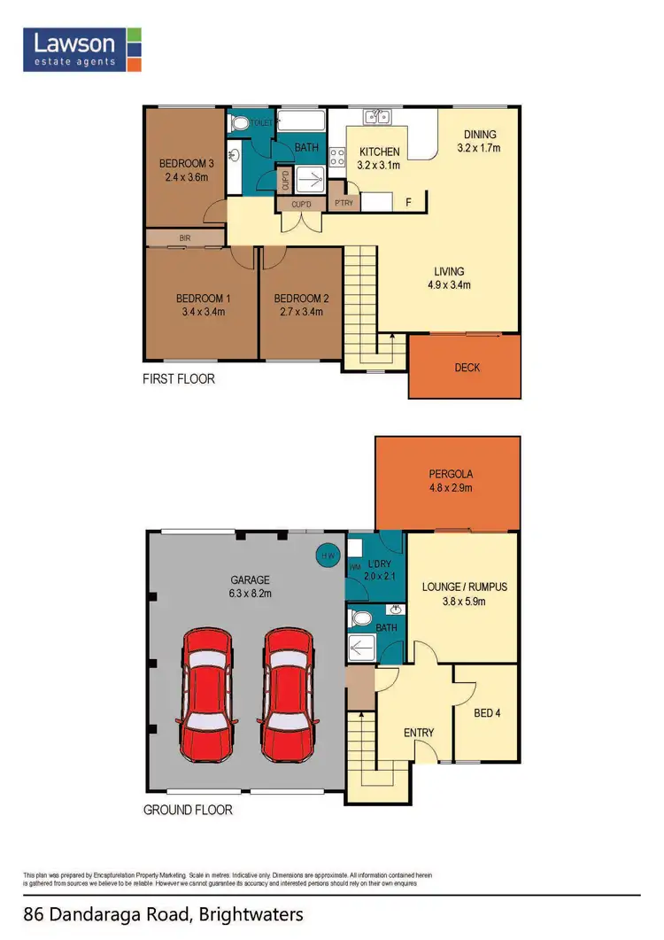 Floorplan of Homely house listing, 86 Dandaraga Road, Brightwaters NSW 2264