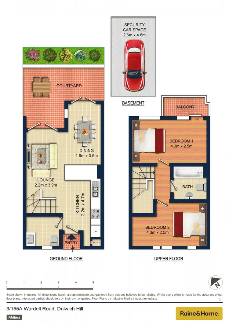 Floorplan of Homely townhouse listing, 3/155A Wardell Road, Dulwich Hill NSW 2203