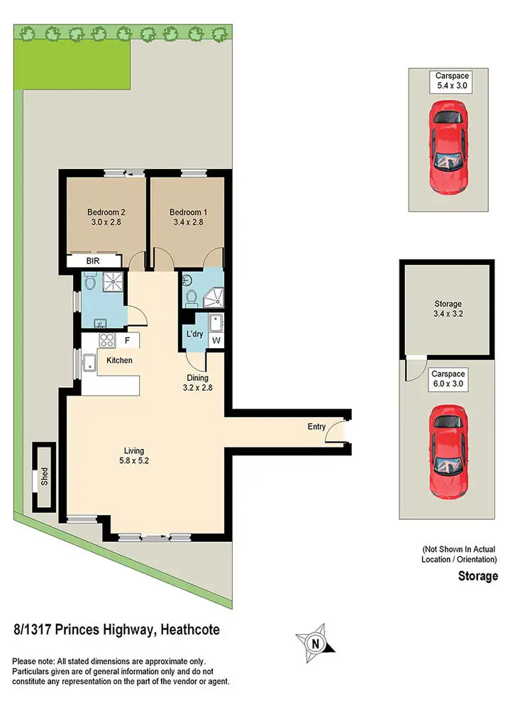 Floorplan of Homely unit listing, 8/1317 Princes highway, Heathcote NSW 2233
