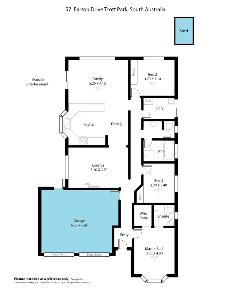 Floorplan of Homely house listing, 57 Barton Drive, Trott Park SA 5158