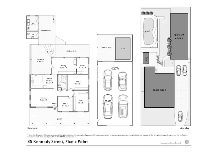 Floorplan of Homely house listing, 85 Kennedy Street, Picnic Point NSW 2213