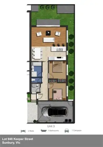 Floorplan of Homely house listing, 3/33 Keeper Street, Sunbury VIC 3429