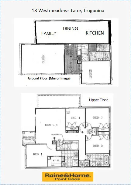Floorplan of Homely house listing, 18 Westmeadows Lane, Truganina VIC 3029