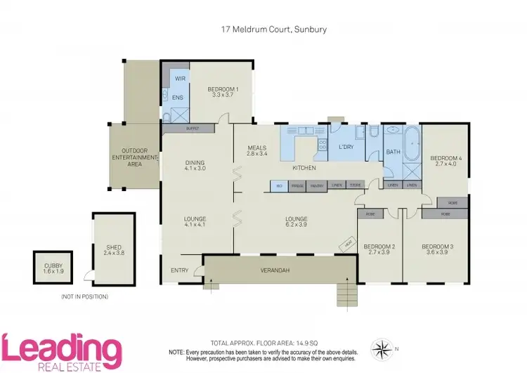 Floorplan of Homely house listing, 17 Meldrum Court, Sunbury VIC 3429