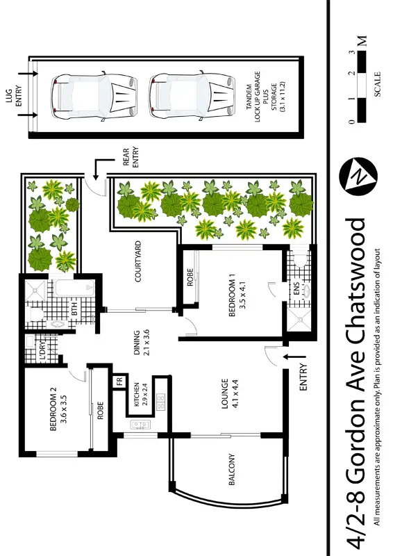 Floorplan of Homely apartment listing, 4/2 Gordon Avenue, Chatswood NSW 2067