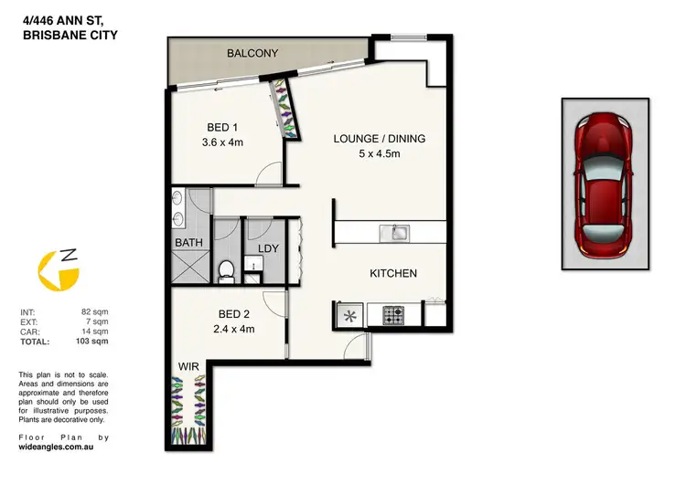 Floorplan of Homely unit listing, 4/446 Ann Street, Brisbane City QLD 4000