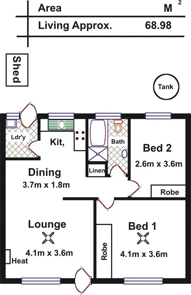 Floorplan of Homely house listing, 10/20 Calton Road, Gawler East SA 5118