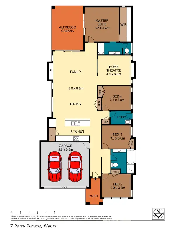 Floorplan of Homely house listing, 7 Parry Parade, Wyong NSW 2259