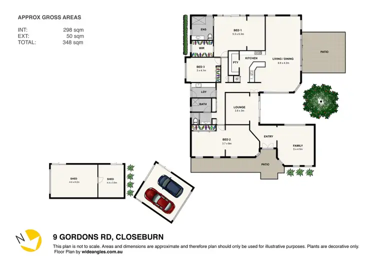 Floorplan of Homely house listing, 9 Gordons Rd, Closeburn QLD 4520