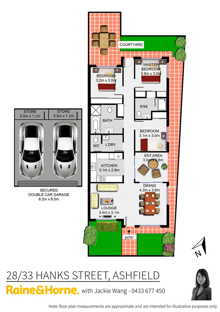 Floorplan of Homely townhouse listing, 28/33 Hanks Street, Ashfield NSW 2131