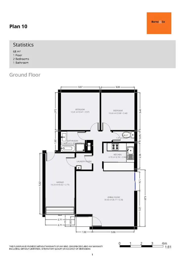 Floorplan of Homely unit listing, 1/43 Walnut Avenue, Mildura VIC 3500