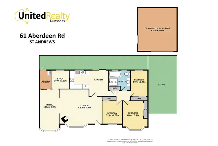 Floorplan of Homely house listing, 61 Aberdeen Road, St Andrews NSW 2566