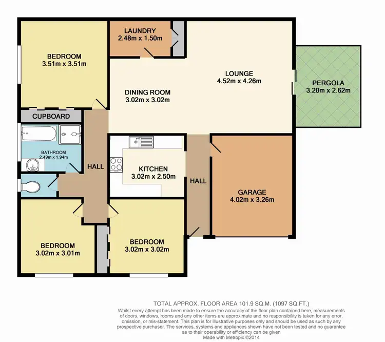 Floorplan of Homely semi-detached listing, 2/8 Carbasse Crescent, St Helens Park NSW 2560