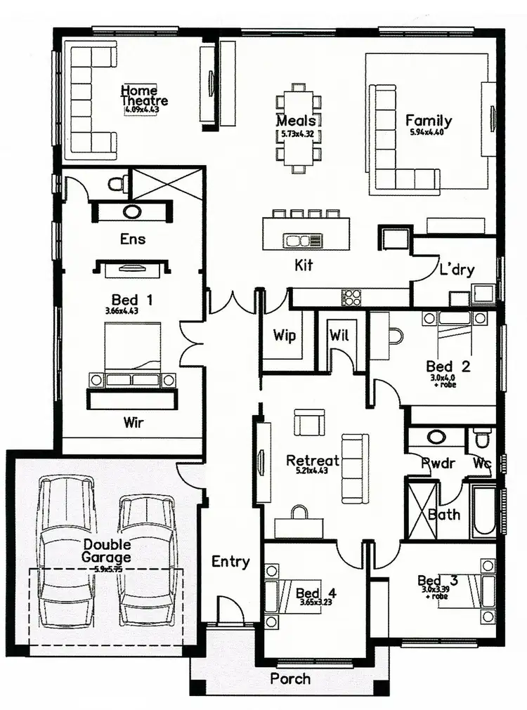 Floorplan of Homely house listing, Lot 810 Shelter Row, Craigburn Farm SA 5051