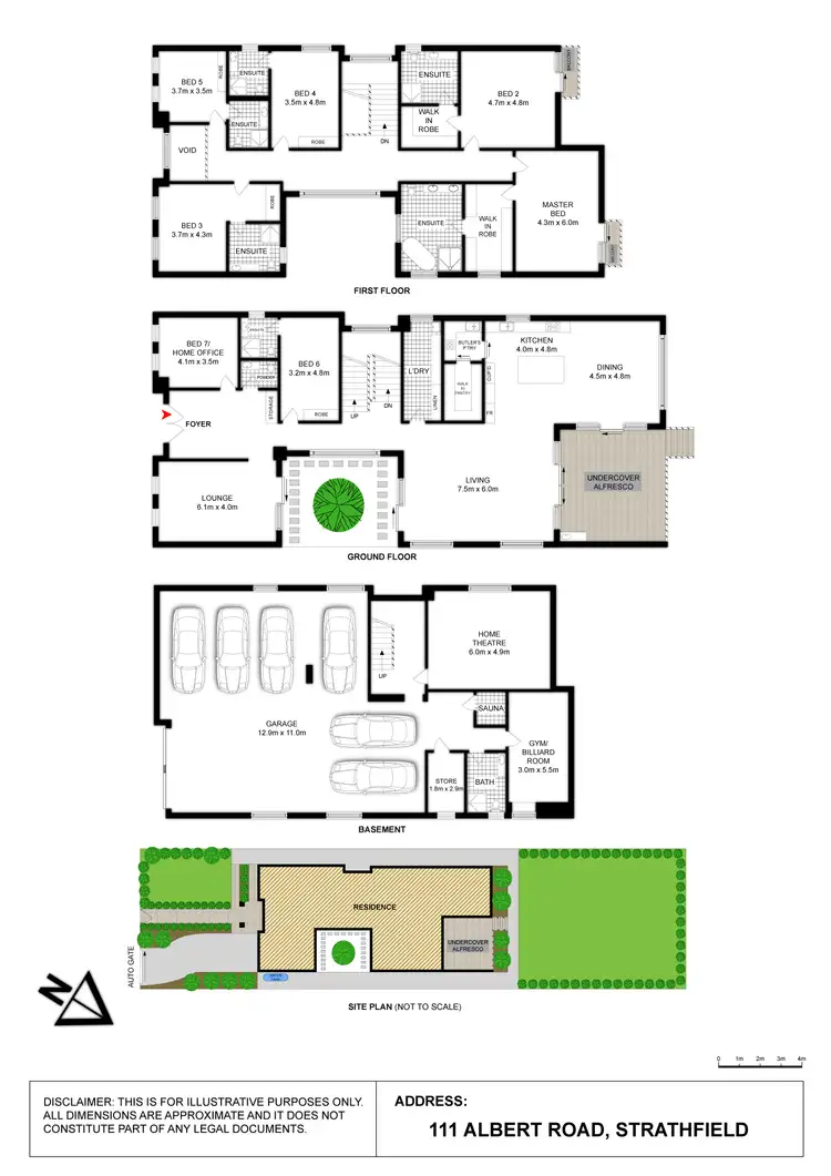 Floorplan of Homely house listing, 111 ALBERT ROAD, Strathfield NSW 2135