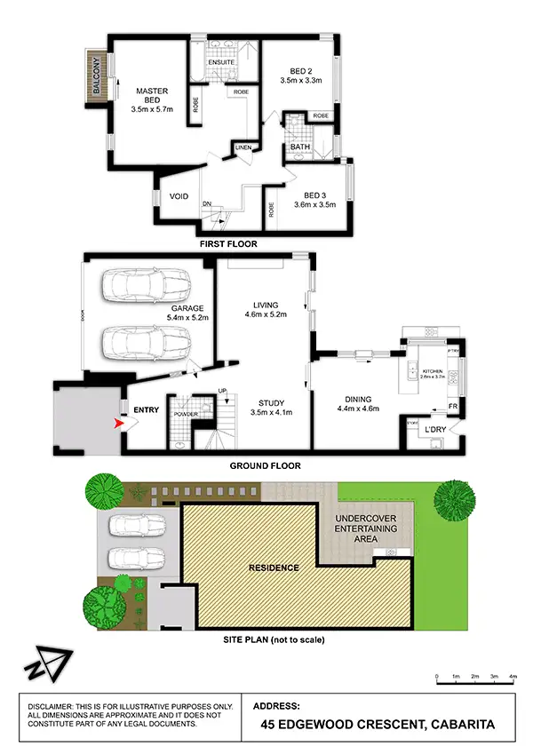 Floorplan of Homely house listing, 45 Edgewood Cr, Cabarita NSW 2137