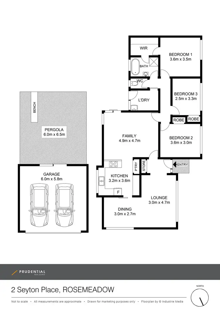 Floorplan of Homely house listing, 2 Seyton Place, Rosemeadow NSW 2560