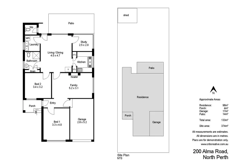 Floorplan of Homely house listing, 200 Alma Road, North Perth WA 6006