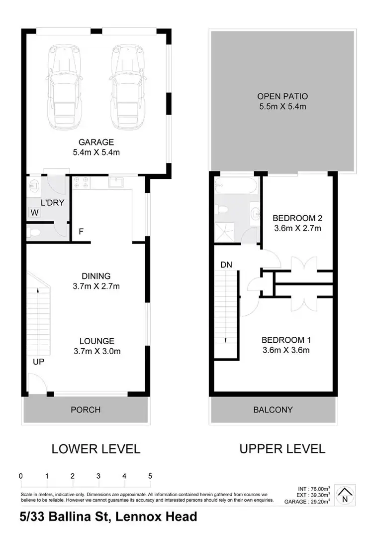 Floorplan of Homely townhouse listing, 5/33 Ballina Street, Lennox Head NSW 2478