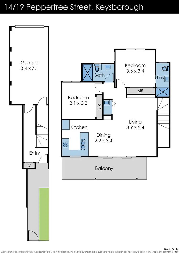 Floorplan of Homely house listing, 14/19 Peppertree Street, Keysborough VIC 3173