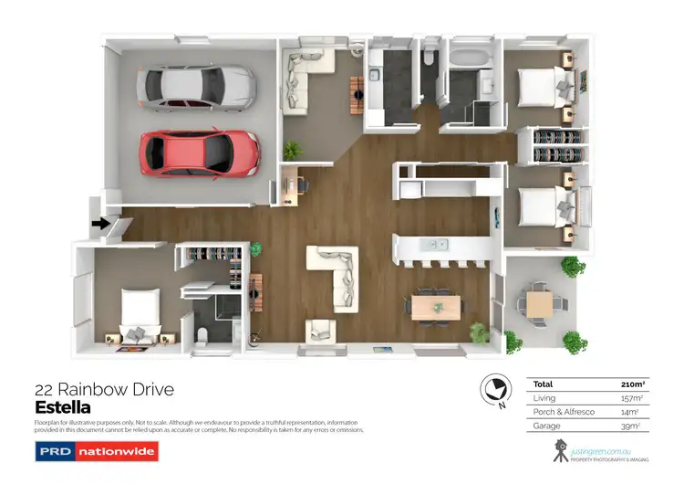 Floorplan of Homely house listing, 22 Rainbow Drive, Estella NSW 2650