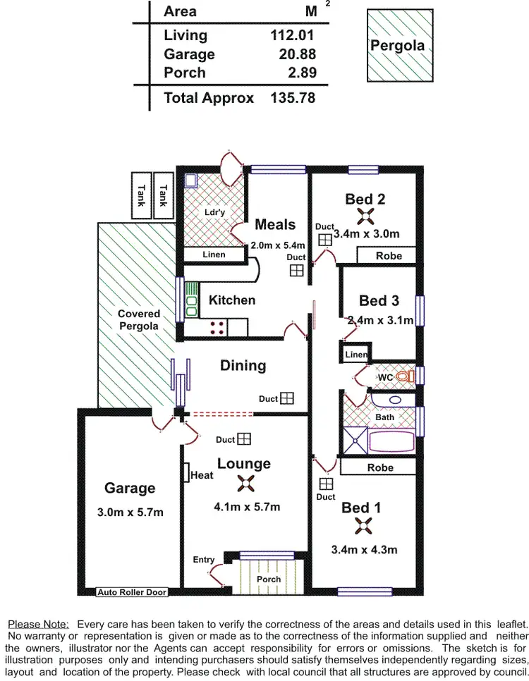 Floorplan of Homely house listing, unit 5 36-38 Eighth Street, Gawler South SA 5118