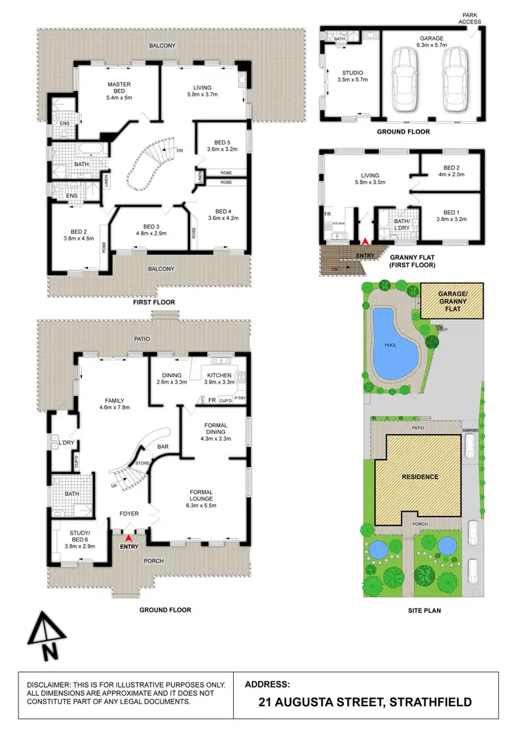 Floorplan of Homely house listing, 21 AUGUSTA STREET, Strathfield NSW 2135