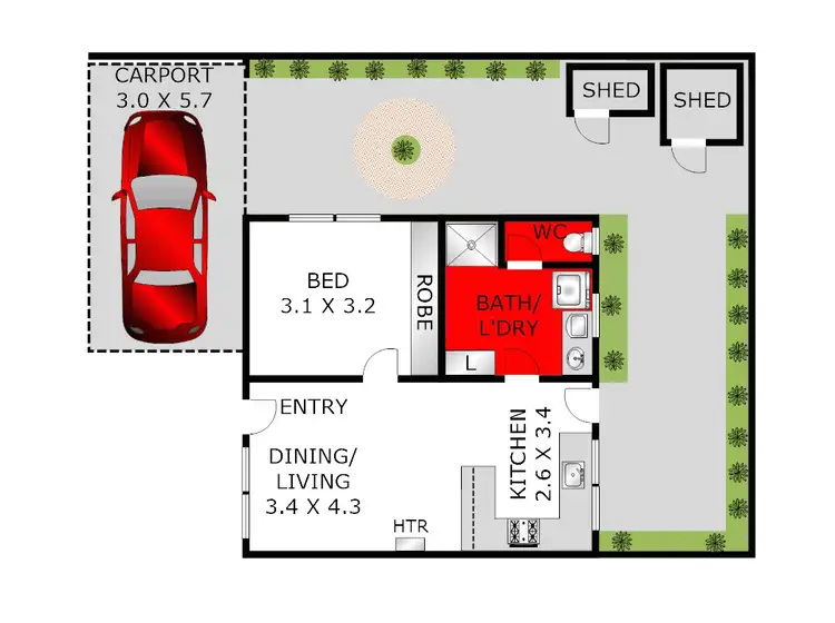 Floorplan of Homely house listing, 3/6 Casaceli Court, Whittington VIC 3219