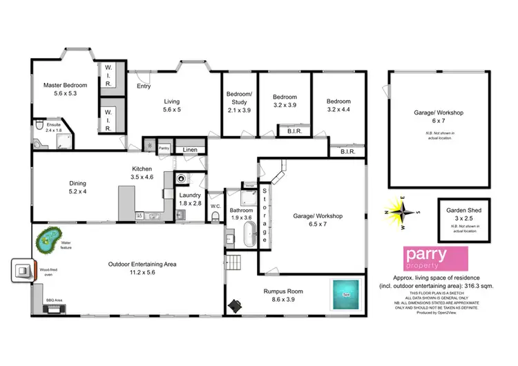 Floorplan of Homely house listing, 53 Panorama Road, Blackstone Heights TAS 7250