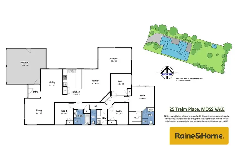 Floorplan of Homely house listing, 25 Trelm Place, Moss Vale NSW 2577