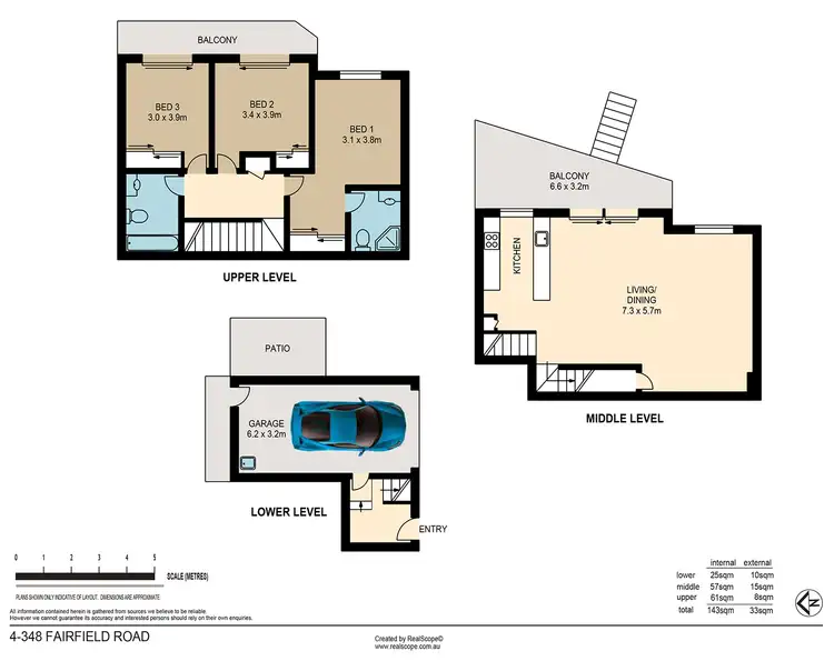 Floorplan of Homely townhouse listing, 4/348 Fairfield Road, Yeronga QLD 4104