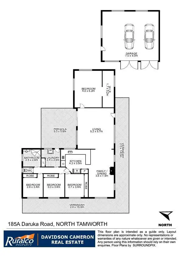 Floorplan of Homely house listing, 185A Daruka Road, Tamworth NSW 2340