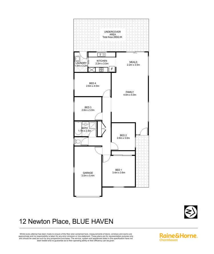 Floorplan of Homely house listing, 12 Newton Place, Blue Haven NSW 2262