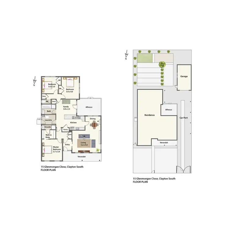 Floorplan of Homely house listing, 15 Glenmorgan Close, Clayton South VIC 3169