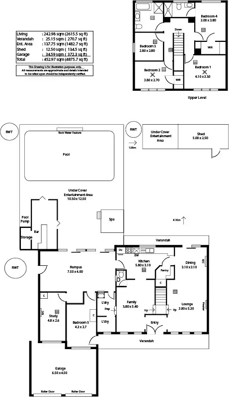 Floorplan of Homely house listing, 4 Kurrua Grove, Dernancourt SA 5075