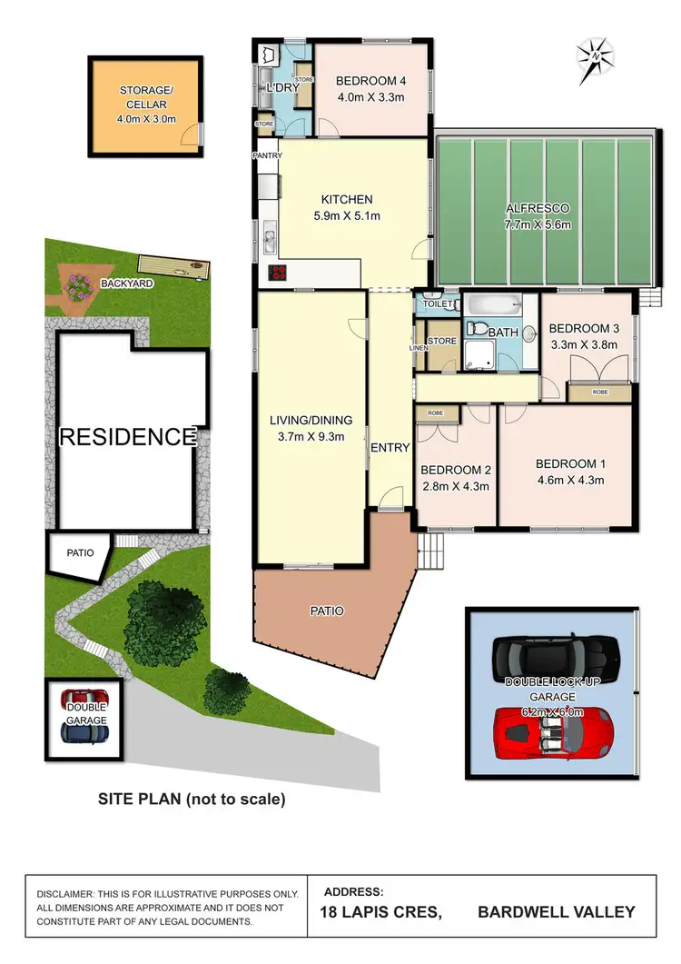 Floorplan of Homely house listing, 18 Lapis Crescent, Bardwell Valley NSW 2207