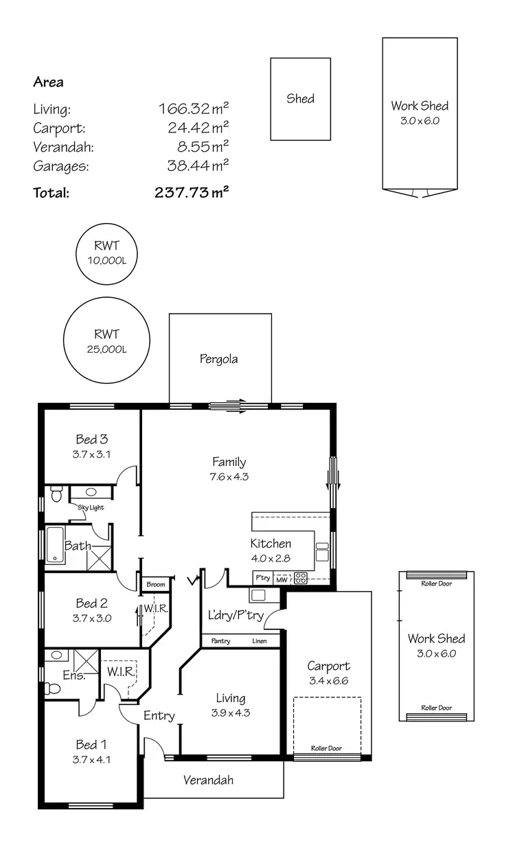 Floorplan of Homely house listing, 9 Fairweather Drive, Strathalbyn SA 5255