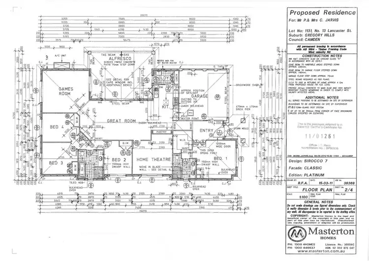 Floorplan of Homely house listing, 13 Lancaster Street, Gregory Hills NSW 2557