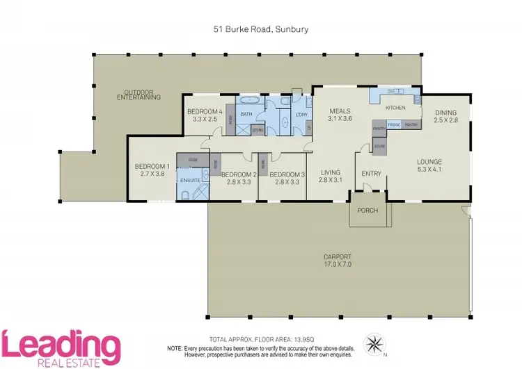 Floorplan of Homely house listing, 51 Burke Road, Sunbury VIC 3429