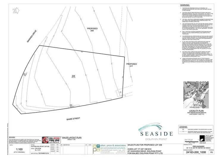 Floorplan of Homely land listing, Lot 208 Marinda Drive, Seaside Estate Stage 2, Dolphin Point NSW 2539