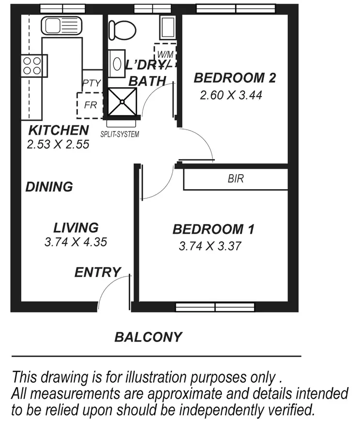 Floorplan of Homely unit listing, 8/29 Everard Avenue, Ashford SA 5035