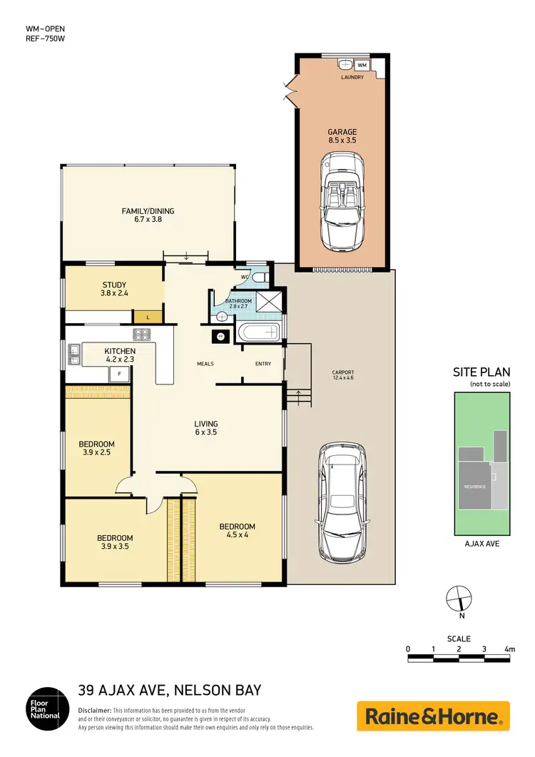 Floorplan of Homely house listing, 39 Ajax Avenue, Nelson Bay NSW 2315