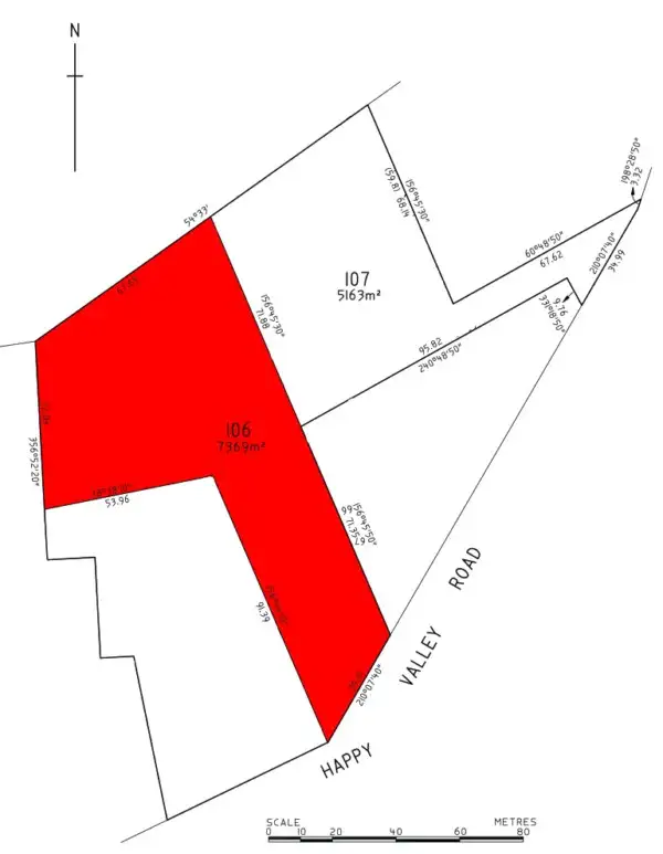 Floorplan of Homely land listing, 41A (lot 106) Happy Valley Road, Port Lincoln SA 5606
