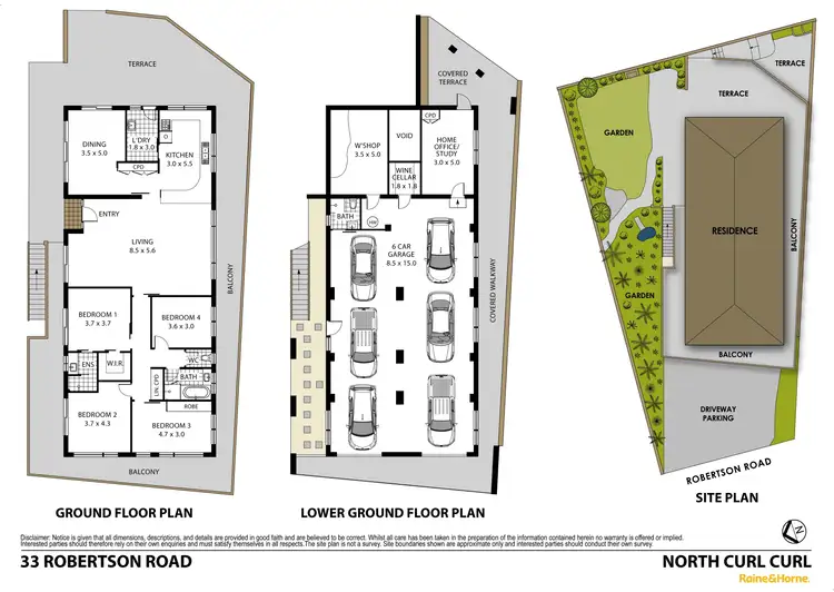Floorplan of Homely house listing, 33 Robertson Road, North Curl Curl NSW 2099