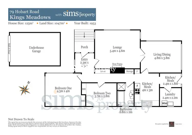Floorplan of Homely house listing, 79 Hobart Road, Kings Meadows TAS 7249