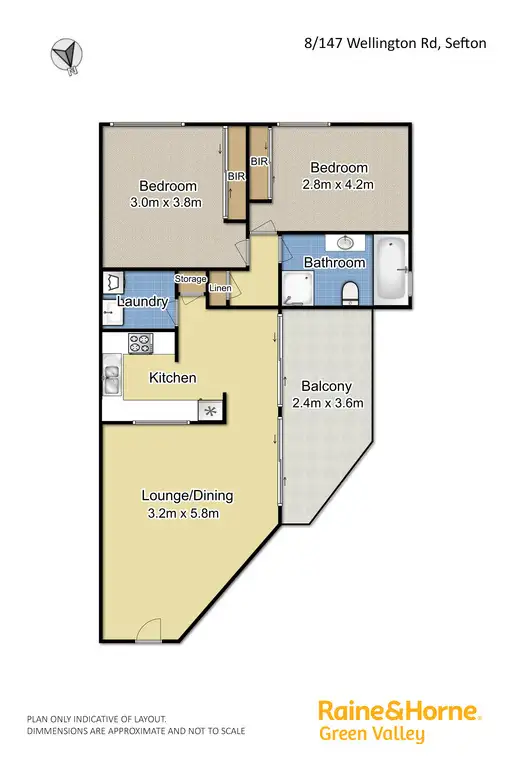 Floorplan of Homely unit listing, 8/147 Wellington Road, Sefton NSW 2162