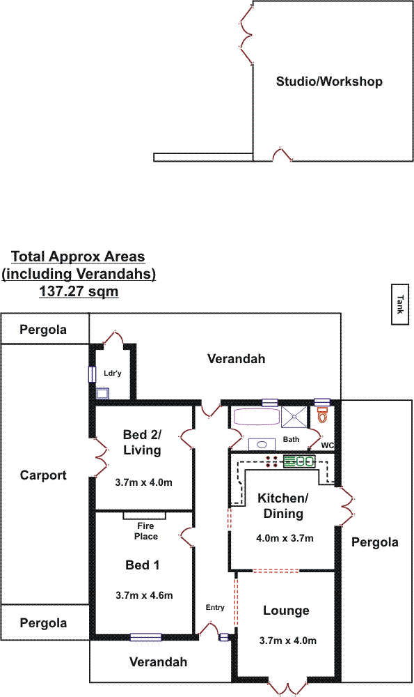 Floorplan of Homely house listing, 1 Prospect Terrace, Prospect SA 5082