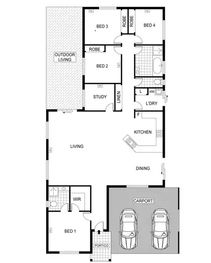 Floorplan of Homely house listing, 1 Nutwood Crescent, Farrar NT 830