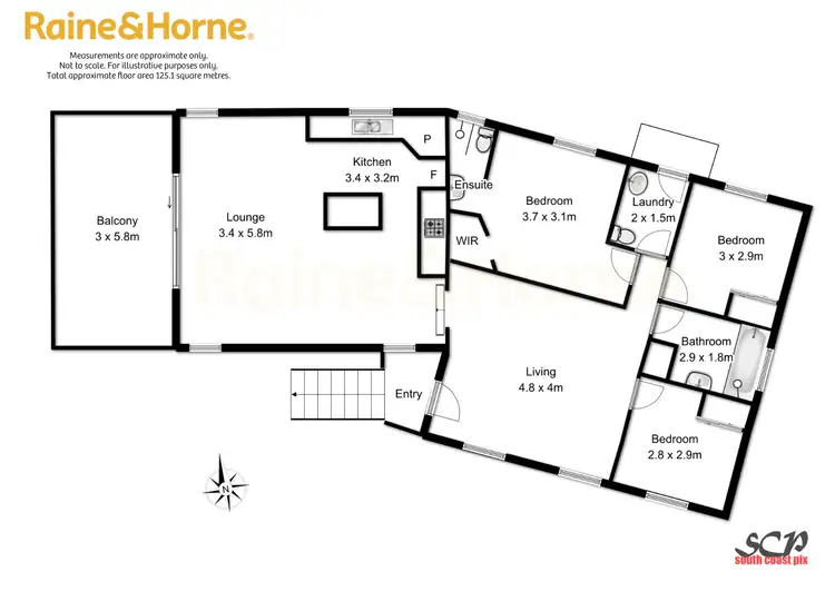 Floorplan of Homely house listing, 129 Litchfield Crescent, Long Beach NSW 2536