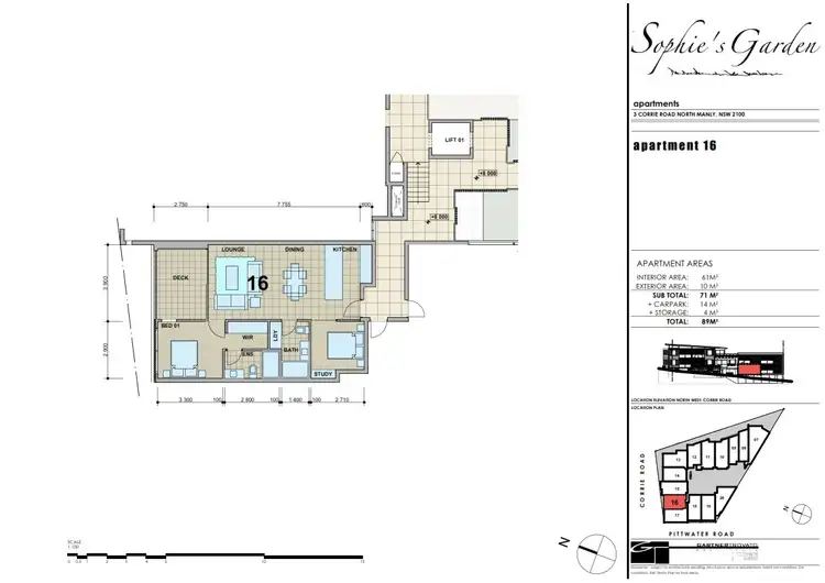 Floorplan of Homely unit listing, 16/3 Corrie Road, North Manly NSW 2100